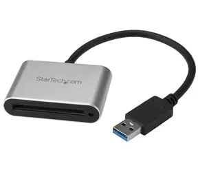 StarTech čtečka CFast karet USB-A černá/stříbrná / Čtečka paměťových karet / CFast 2.0 / USB 3.2 Gen 1 / hliník