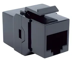 Bachmann 940.112 černá / Keystone konektor RJ45 / Cat.6 / nestíněný