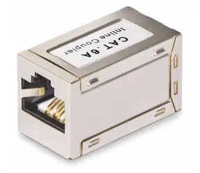 StarTech CAT6A RJ45 spojka F/F stříbrná / Spojka / Stíněná / TIA/EIA-T568B / -20 až 65 °C