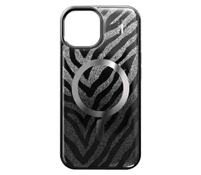 iDeal Fashion Clear Case MagSafe iPhone 13/14/15/16e/17e / Kryt / Zebra Mystique