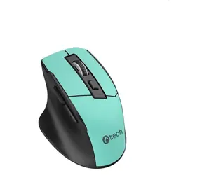 C-TECH Ergo WLM-05 mátová / Ergonomická optická bezdrátová myš / 1600 DPI / 6 tlačítek