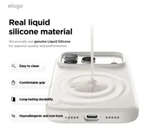 Elago Silicone Case MagSafe Camera Control Stone / Kryt / pro Apple iPhone 17 Pro