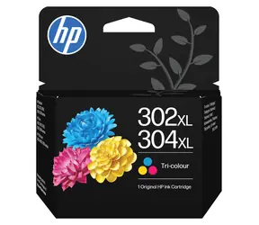 HP 302XL/304XL tříbarevná / Inkoustová cartridge / Originální / ~100 stran/barva