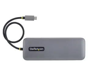 StarTech USB-C Multiport Hub šedá / USB-C hub / 2x DisplayPort / 2x USB 3.2 Gen2 Type-A / Ethernet RJ-45