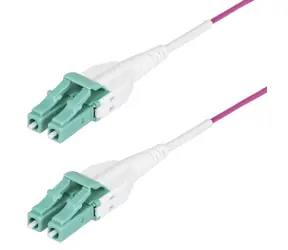 StarTech LC/LC OM4 fialová / Optický kabel / Multimode duplex / 5 m / 100G