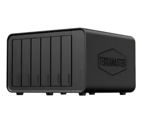 TerraMaster F6-424MAX černá / NAS server / Intel Core i5-1235U 10-Core / 8GB DDR5 RAM / 6x SATA / Diskless