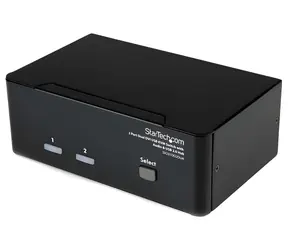 StarTech 2-portový Dual DVI USB KVM přepínač černá / KVM přepínač / USB / 2048×1536 px / 1 uživatel