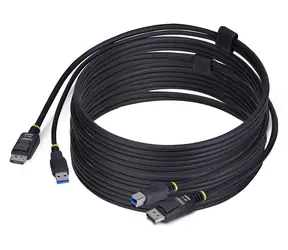 StarTech černá / KVM kabel / DisplayPort (M) + USB-A / 5 Gbps / 3 m