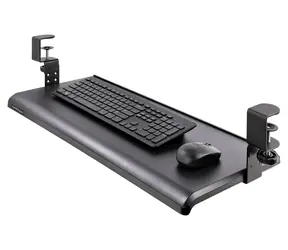 StarTech KEYBOARD-TRAY-CLAMP1 černá / Přihrádka pro klávesnici a myš / Uchycení svorkou / Výška 32 mm