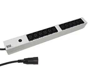 BACHMANN 800.2284 / Napájecí panel / 19" / 1U / 12x IEC C13 / hliník / 2 m