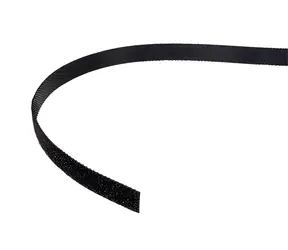 Velcro stahovací páska na suchý zip 10 mm x 25 m černá / Stahovací páska / Suchý zip / 10 mm / 25 m