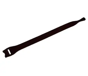 Velcro Stahovací páska se suchým zipem 20mm černá / Stahovací páska / 20 cm / 100 ks