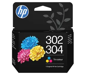 HP 302/304 tříbarevná / Inkoustová cartridge / Originální / HP DeskJet 2620, 2630, 3750