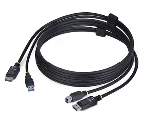 StarTech DU1226-KVM-CABLE černá / KVM kabel / DisplayPort + USB 3.2 / 1,8 m