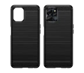 Hurtel Carbon Case černá / Kryt / Realme 10 5G a Realme 9i 5G / Karbonový vzhled
