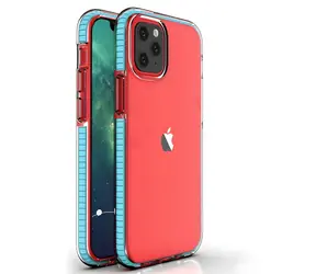 Hurtel Spring Case TPU gelový kryt světle modrá / Ochranný kryt / Apple iPhone 13 mini / Barevný rámeček / Průhledný