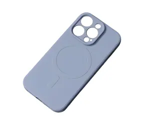Hurtel Silikonový kryt s MagSafe pro iPhone 15 Plus šedý / Silikonový kryt / MagSafe