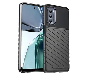 Hurtel Thunder Case černá / Odolný silikonový kryt / Motorola Moto G62 5G