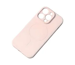 Hurtel Silikonový kryt s MagSafe pro iPhone 15 Plus růžový / Silikonový kryt / MagSafe