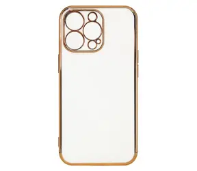 Hurtel Lighting Color Case bílá / Gelové pouzdro / Xiaomi Redmi Note 11 Pro / se zlatým rámečkem