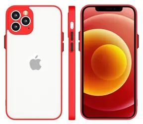 Hurtel Milky Case červená / Kryt / Xiaomi Redmi Note 10 / Redmi Note 10S / Silikonový / Průsvitný