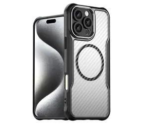 Hurtel Leading Series černá / Silikonové pouzdro / MagSafe / pro iPhone 16 Pro Max