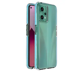 Hurtel Spring Case pro Realme 9 Pro světle modrá / Kryt / Silikonový / S barevným rámečkem