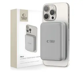 Tech-Protect LifeMag PB11 titanium / Powerbanka / MagSafe / 10000 mAh
