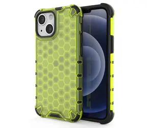 Hurtel Honeycomb Case zelená / Kryt / Apple iPhone 13 mini