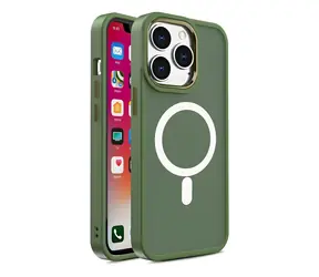 Hurtel Magnetic Color Matte Case zelená / Kryt / Apple iPhone 15 Plus / Matný povrch, magnetické