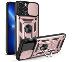 Hurtel Hybrid Armor Camshield růžová / Zadní kryt / Apple iPhone 13 Pro / Kryt kamery