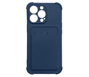 Hurtel Card Armor Case tmavě modrá / Pouzdro / s kapsou na kartu / pro Xiaomi Redmi Note 9