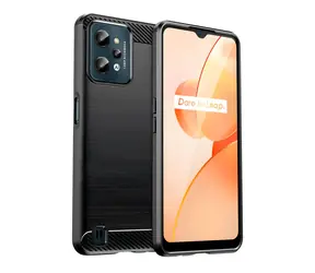 Hurtel Carbon Case černá / Kryt / Realme C31 / Karbonové vlákno