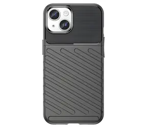 Hurtel Thunder černá / Zadní kryt / Apple iPhone 15 Plus / Vyztužený, odolný proti nárazu