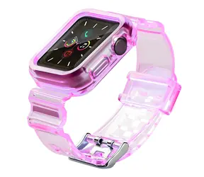 Hurtel Silicone Strap Set pro Apple Watch 44 mm červená / Řemínek