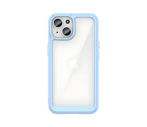 Hurtel Outer Space Apple iPhone 15 Plus modrá / Pouzdro / Zesílené / Ohebný rámeček