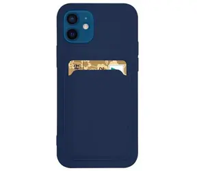 Hurtel Card Case tmavě modrá / Kryt / Samsung Galaxy S21 Ultra 5G / peněženka, slot na kartu