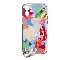 Hurtel Chain Case pro Apple iPhone 13 Pro vícebarevné / Pouzdro / Gelové / S přívěskem na řetízek