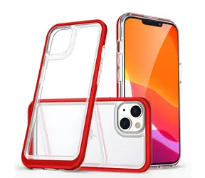 Hurtel Clear 3in1 červená / Kryt / Apple iPhone 14 Plus
