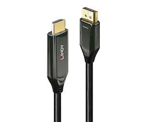 Lindy 40932 černá / Adaptér DisplayPort - HDMI / 3 m / 8K 60Hz / HDR / aktivní