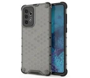 Hurtel Honeycomb odolný kryt s gelovým rámečkem černá / Kryt / Samsung Galaxy A73