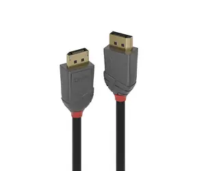 Lindy Anthra Line DisplayPort 1.4 černá / Přípojný kabel / DisplayPort - DisplayPort / 5 m / 4096 x 2160 px / 120 Hz