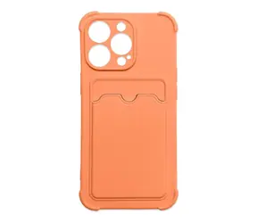 Hurtel Card Armor Case oranžová / Pouzdro pro Apple iPhone 11 Pro / s kapsou na kartu / silikonové