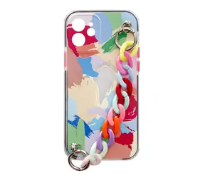Hurtel Color Chain Case vícebarevná / Kryt / Samsung Galaxy S21+ 5G / gel s řetízkem
