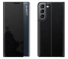 Hurtel New Sleep Case černá / Pouzdro pro Samsung Galaxy S23+ / s klopou a stojánkem