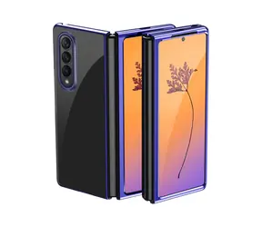 Hurtel Plating Case pro Samsung Galaxy Z Fold4 modrá / Kryt / Kovový rámeček