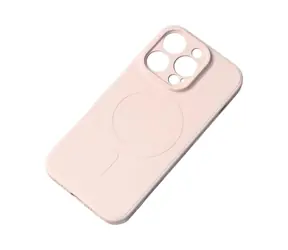 Hurtel Silikonový kryt s MagSafe pro Apple iPhone 15 Plus krémová / Silikonový kryt / MagSafe