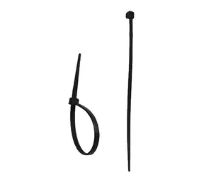 Dedra Stahovací pásky nylonové černé 2,5x200 mm / Stahovací páska / 100 ks