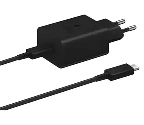 Samsung EP-T1510EBE + EP-DA705BBE černá / Cestovní nabíječka a kabel / 15W / USB-C / Power Delivery / 1 m