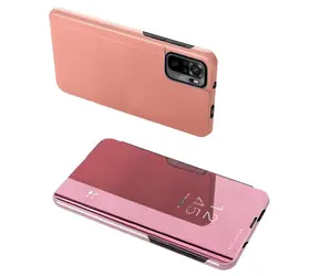 Hurtel Clear View Case pro Xiaomi Redmi Note 11 Pro+ 5G růžová / Pouzdro / flipové / průhledné